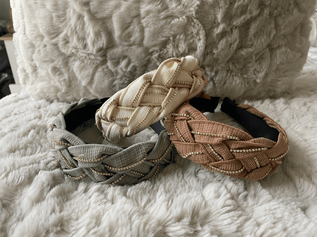 The Plaited Tweed Sparkle Headband 